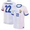 Camiseta de fútbol Francia T. Hernandez 22 Segunda Equipación Euro 2024 - Hombre